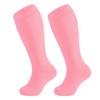 UTTPLL Girls Socks Pink Knee High Kids Soccer Socks Baseball