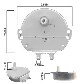 [6549W1S013H Motor OEM Mania] 6549W1S013H (=6549W1S013D) MDCK0601F New OEM Produced for LG Microwave Turntable Motor Replacement Part