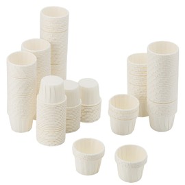 LEXININ 1000 Pack 1oz Paper Souffle Portion Cups, Paper Condiment Cups, Paper Cups for Samples Candies Measuring