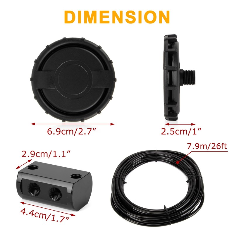 PSLER Differential Breather Kit for 4x4 4WD Accessories - 170112