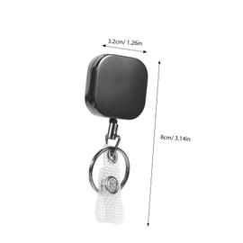 Operitacx Einziehbarer Ausweishalter-clip für Krankenschwestern Sicherheitspersonal Ausweis-zubehör Kartenhalter-clip für Die Arbeit Tragbares Zinklegierungsmaterial