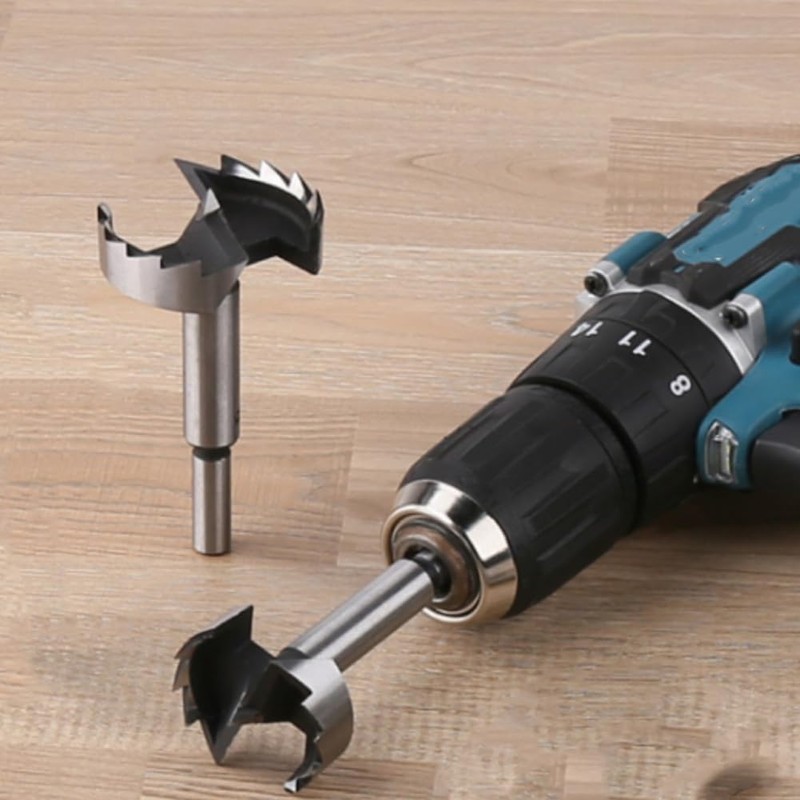 Divono 2pcs Forstners Bit,Forstners Drill Bit Set,Hinge Drill Bit,Wood Drill