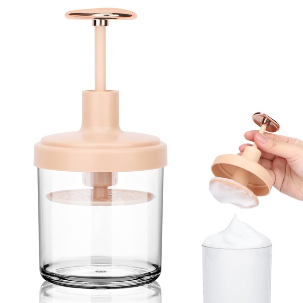Segbeauty Pink Facial Cleansing Whisk, Large Capacity, 11.5 fl oz