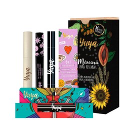 Republic Cosmetics Yuya Paquete Máscara Para Pestañas 10 Aceites Naturales 10g  Delineador Cat Eye  Gel Fijador Para Cejas 8ml                        