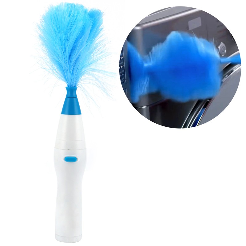 Feather Duster Rotatable Telescoping Dust Cleaner Electric Dust Cleaning Tool
