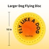 TANOFALO Dog Flying Disc, Dog Flyer Toy 10 Inch, Tear