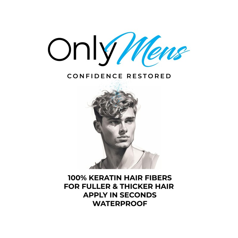 OnlyMens Hair Fibers (Light Brown)