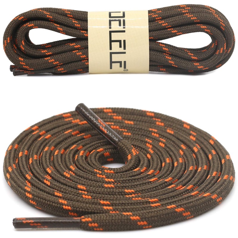 DELELE 2 Pair Thick Round Climbing Shoelaces Hiking Shoe Laces