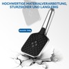 Auralum Duschkopf Wassersparend, Handbrause Duschkopf XXL, Schwarz Duschbrause Hochdruck, brausekopf