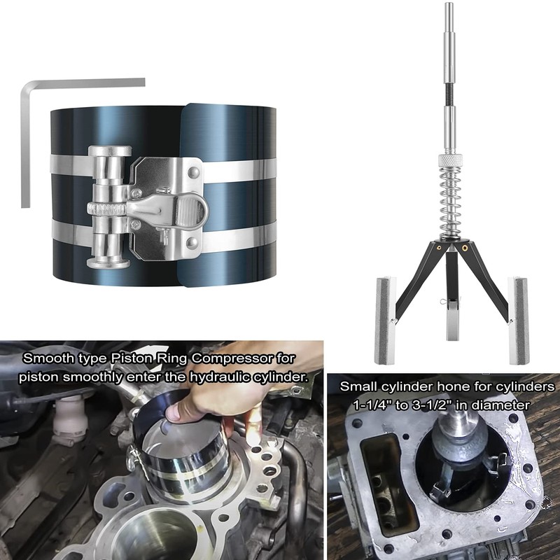 Hydraulic Cylinder Repair Tool kit For skid steers, loaders, backhoes