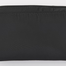 Muji NDE16A1S Polyester Gadget Pouch, Black, Approx. Width 7.9 x Height 3.5 x Depth 2.4 inches (20 x 9 x 6 cm)