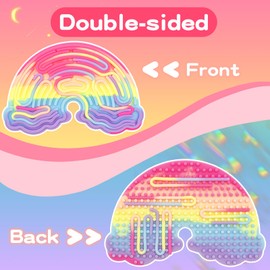 Wondora Sensory Toy, Activity Game, Autism Toy Anxiety, ADHD and Autism, with 11 Strings, Gift for Kids (Colour)