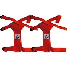 All-Star Replacement DeltaFlex Harness for Youth Axis Leg Guards. (Red)