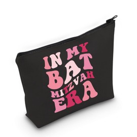 PYOUL in My Bat Mitzvah Era Makeup Bag Jewish Gift for Bar Mitzvah Jewish Birthday Israel Gift (Mitzvah Era Bag EU)