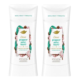 Dove 2 Pack - Dove Peppermint Bark Antiperspirant Deodorant, 2.6 oz ea, Exp 07/26