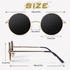 GQUEEN Retro Round Polarised Sunglasses Men Women UV400 Protection MEZ1,