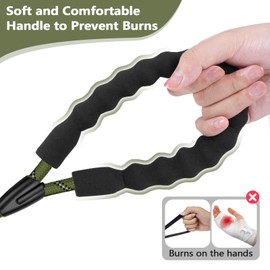 6FT Dog Leash, 1.8m Strong Rope line Dog Lead Leash with Soft Padded Handle and Heavy Duty Hook, Reflective Recall Training Leads for Large Medium Small Dog,10mm, Army Green