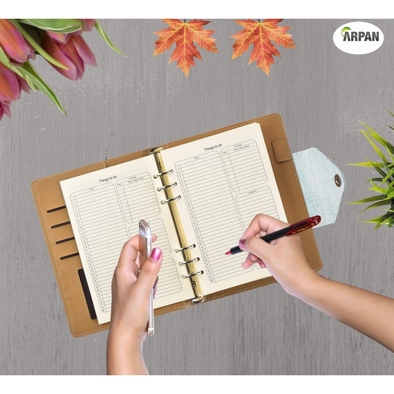 Five 5-Year Diary Organizer - Undated Daily Planner Journal Book