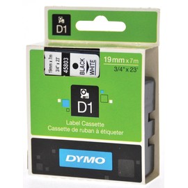 DYMO Genuine 45803 / S0720830 Premium Label Tape Black White