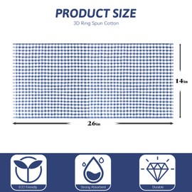 Nialnant 8 Pack Kitchen Towels, Dish Towels for Kitchen, 100% Cotton Dish Cloths for Washing Dishes, Quick Drying Reusable Cleaning Rag - 25 x 16 in