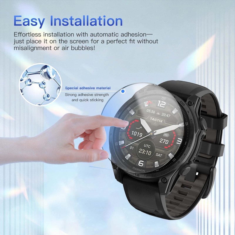 4 Pack Screen Protector for Garmin tactix 8 47mm, 9H