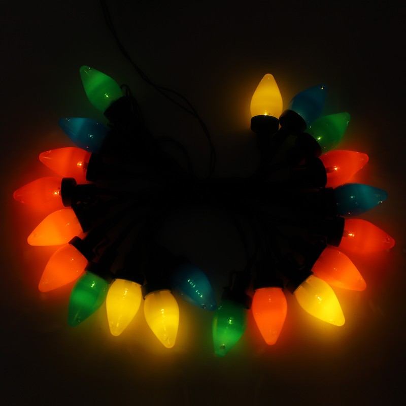 C9 LED Christmas String Lights 16.4ft 20 LED Waterproof C9