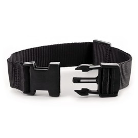 Fa.Volmer ® Bum Bag / Belt Bag / Waist Bag in Real Leather for Men and Women | Black or Brown | Adjustable Strap up to 118 cm, V2 Black, Belt extension