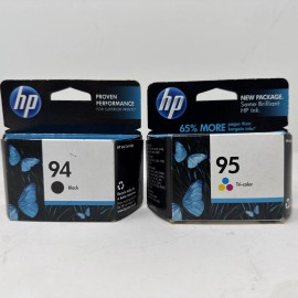 HP 94 95 Ink Cartridge Black & Tri-color 2 pack C8765WN C8766WN Brand New Sealed