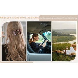 4Pcs Flat hair clips, large flat hair clip claws, duckbill hair clip grips, strong and durable large hair clips suitable for thick and thin hair for women and girls.