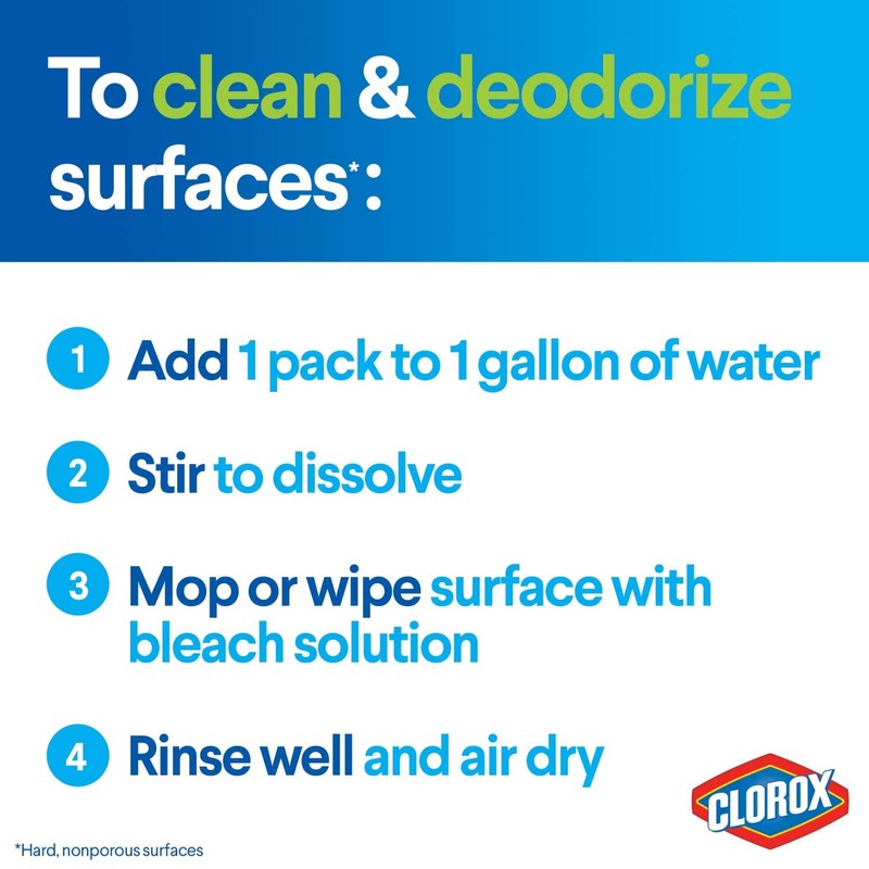 Clorox Zero Splash Bleach Packs - Laundry Pods, 4 Pack