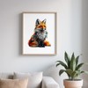 SECOGM Wooden Puzzles for Adults - Artistic Fox Wood Puzzles