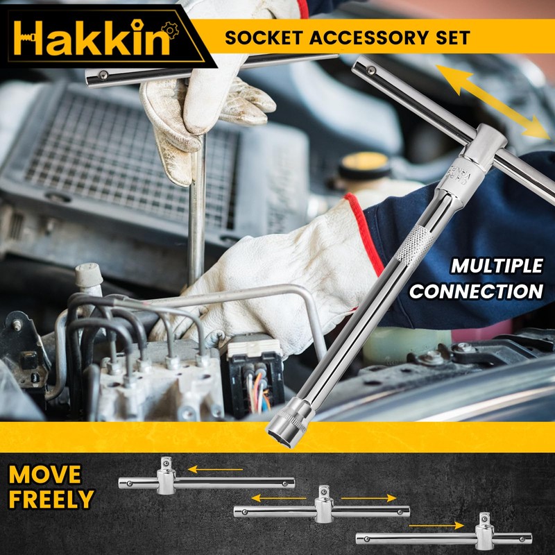 Impact Socket Extension Bar Set Hakkin 10Pcs 3/8” Drive Extensions