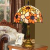 Blivuself Tiffany Lamp Stained Glass Lamp Sunflower Yellow Bedroom Table