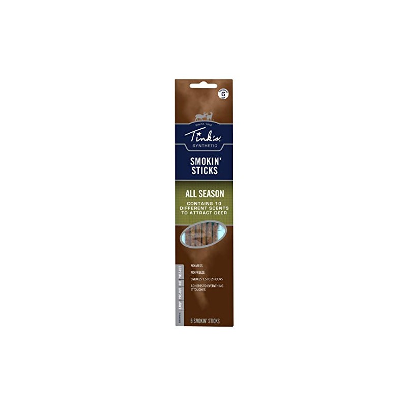 TINK'S All-Season Smokin' Stick Deer Scent Kit (6 Pack) -