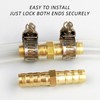 USHXVG 20PCS Brass Hose Fittings, 6/8/10/12mm Brass Connectors, Car Hose