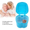 Recipiente para dientes falsos, no tóxico y duradero, caja de