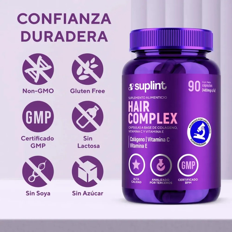 Vitaminas Para Cabello Mujer Con Biotina Y Colágeno 90 Cápsulas