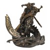 Thor Ragnarok Figurine Norse Donar Slaying Midgard Dragon With Mjolnir
