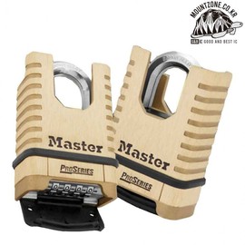 MASTERLOCK PRO Brass Combination Padlock, Short Shackle 10,000 Combination Possibilities