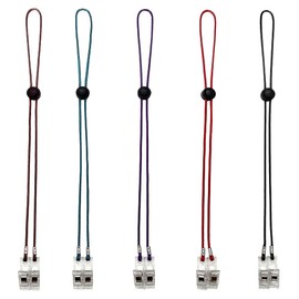 5 Pieces Napkin Clips Bib Holder Clips Napkin Holder Adjustable Napkin Clip Lanyard Neck Strap Chain Napkin Clip Paper Towel Clip Neck Strap Bib Holder Clips(Multicolor)