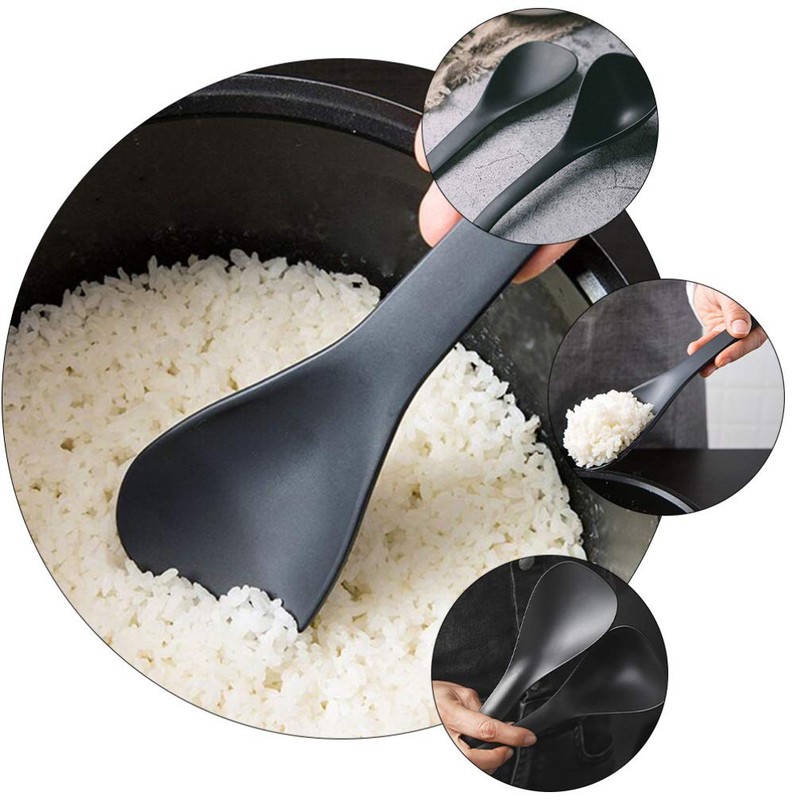 DOITOOL 2Pcs Rice Paddle Spoon Soup Spoon Non Stick Rice