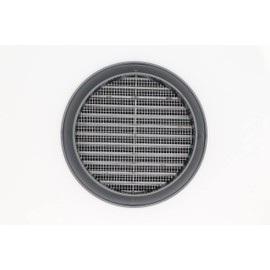 ECOPRO VENT Graphite/Gray 5" Inch Round Ventilation Grille with Insect mesh. (Duct 5Ø / Grille 6Ø) Ventilation Applications. Indoor and Outdoor Vent Cover. Available 3 Sizes / 4 Colors.