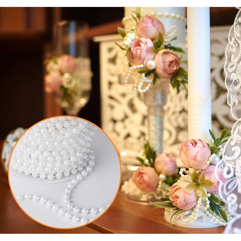 Anstore 15M Pearl Beads String Chain Garlands, Pretty Beads String