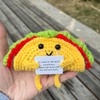 PLWalker Emotional Support Taco Nuggets Plush, Crochet Emotional Support Dumplings,