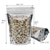 GooGou Resealable Zip Mylar Bag Food Storage Aluminum Foil Bags