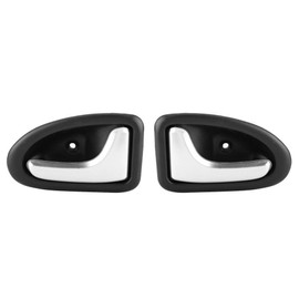 Car Interior Door Handle Cover Trim Shell Front or Rear Left Driver Side for Clio Scenic Trafic Megane 8200915599(A Pair)