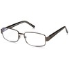 Foster Grant Wes Men's Rectangular Multifocus Glasses (Gunmetal, 1.25)