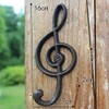 Xinally 2 Pieces Vintage Cast Iron Fret Hooks, American Country
