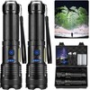 KINGCAESAR Flashlights 90,000 High Lumen - 2 Pack, Ultra Bright