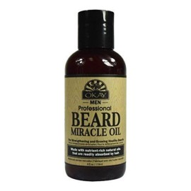 OKAY Men's Beard Miracle Oil, 4 Ounce